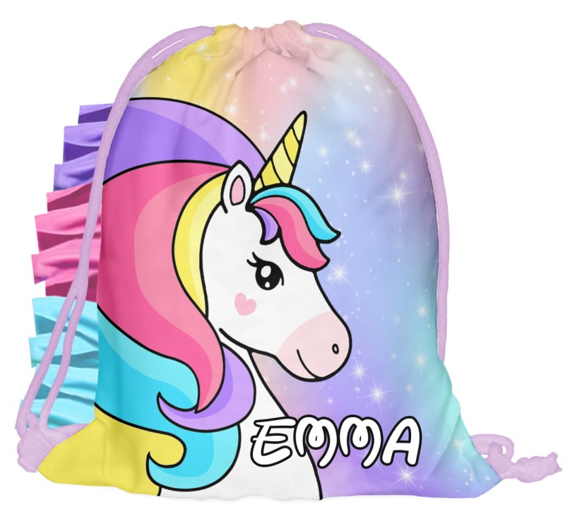 Worek z imieniem z grzywą Unicorn