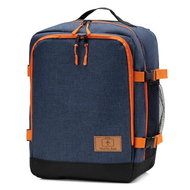 Torba do samolotu 40x30x20 Pomarańczowo-Niebieska TRAVELLER 2