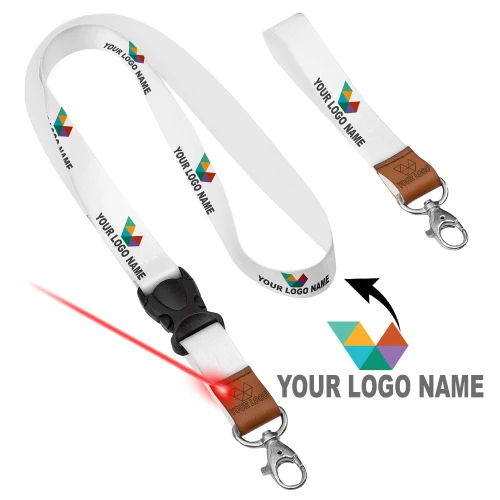 Smycz Reklamowa do Kluczy LOGO Firmy Skóra 2szt