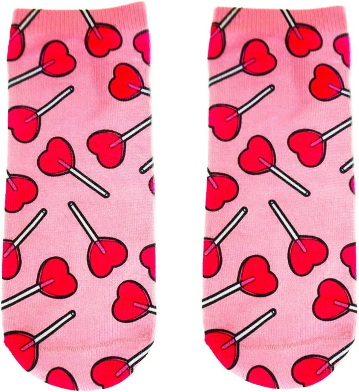 Śmieszne skarpetki damskie Stopki Lollipop Hearts