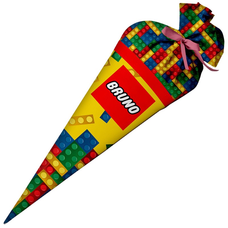Tyta róg obfitości dla pierwszoklasisty Lego + Imię Dziecka