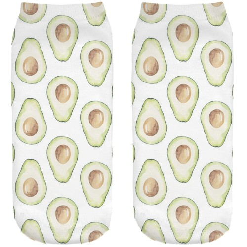 Śmieszne skarpetki damskie Stopki Avocado