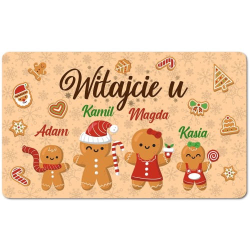 Personalizowana wycieraczka świąteczna Piernik
