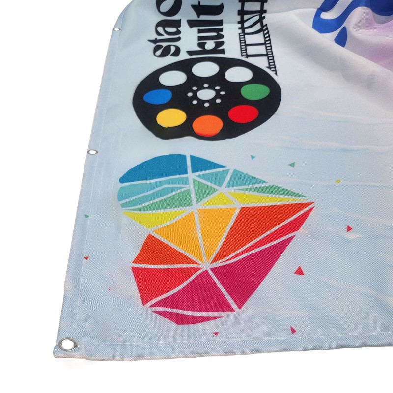 Personalizowany baner 300 x 100 cm ze zdjęciem, logo lub tekstem