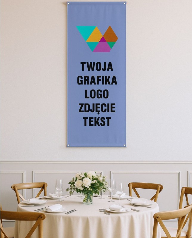 Personalizowany baner z Twoim zdjęciem, logo lub tekstem