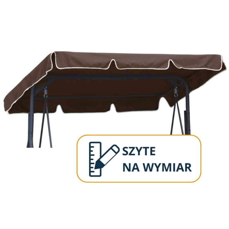 Daszek na huśtawkę ogrodową brąz.jpg