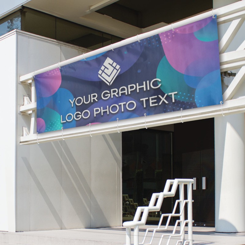 Personalizowany baner 300 x 100 cm ze zdjęciem, logo lub tekstem