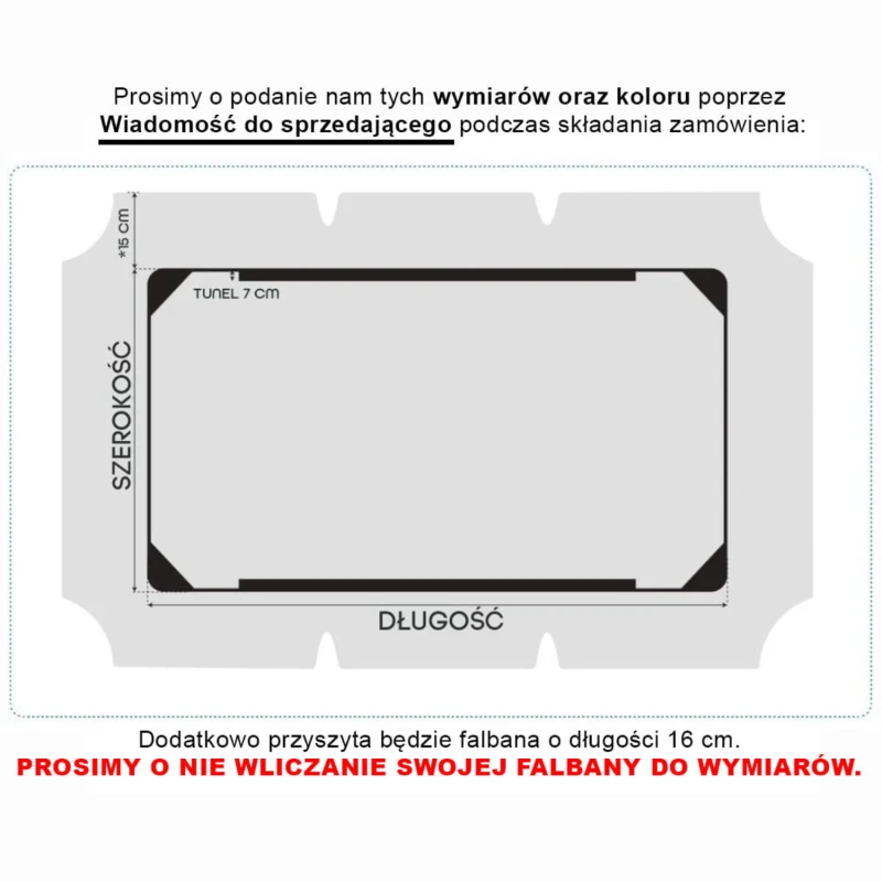 Daszek na zamówienie na huśtawkę ogrodową zielony