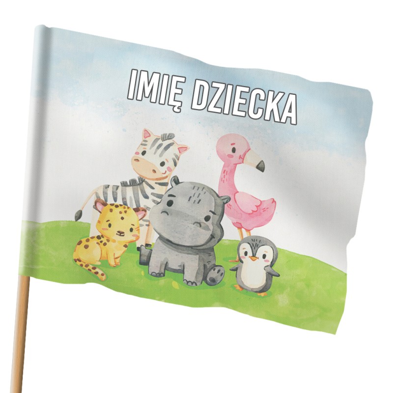 laga dziecięca zwierzątka personalizowana