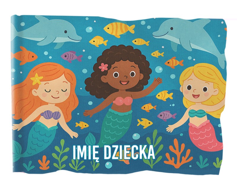 Flaga dziecięca syrenka personalizowana