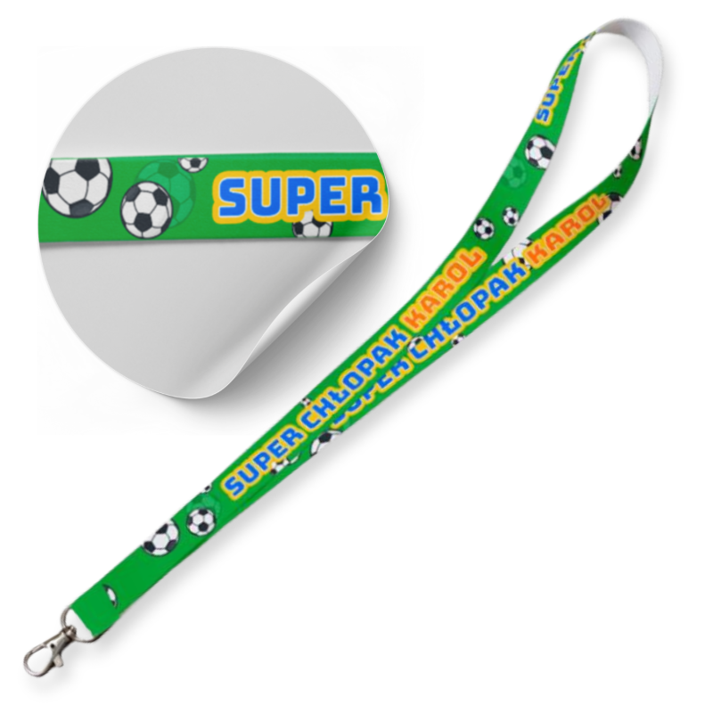Smycz na klucze Personalizowana SUPER CHŁOPAK Piłka