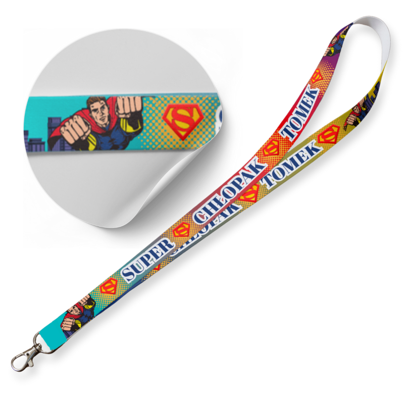 Smycz na klucze Personalizowana SUPER CHŁOPAK