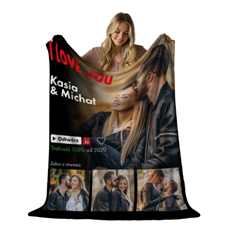 Foto koc 200x150 cm ze zdjęciem Netflix