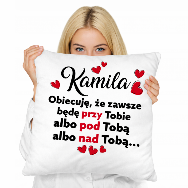 Poduszka Walentynkowa 45x45 z personalizacją imienia