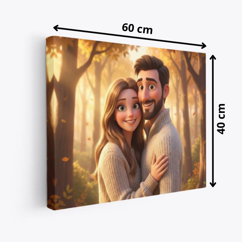 Foto obraz z własnym zdjęciem 40 x 60 efekt JAK Z BAJKI