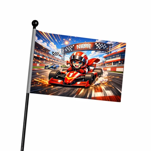 Flaga na rower Chorągiewka Checkered Racing Flag
