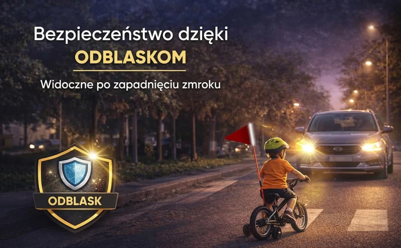 Flaga na rower chorągiewka z koniem z personalizowanym napisem
