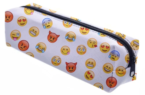 Piórnik tuba Emoji White