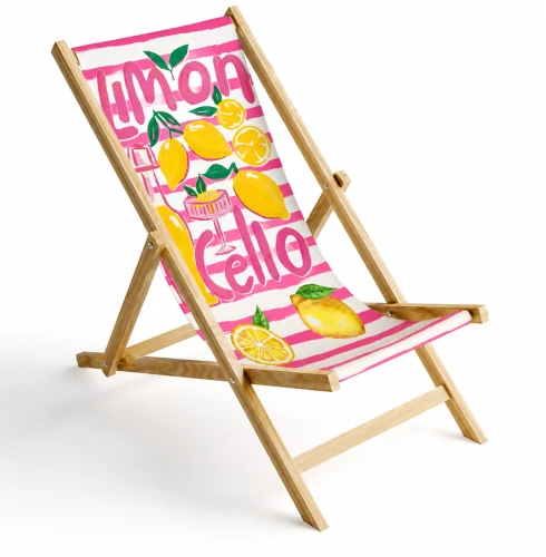 Leżak bez podłokietnika Limoncello Pink