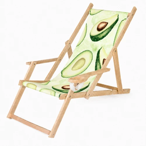 Leżak z uchwytem na napoje Avocado