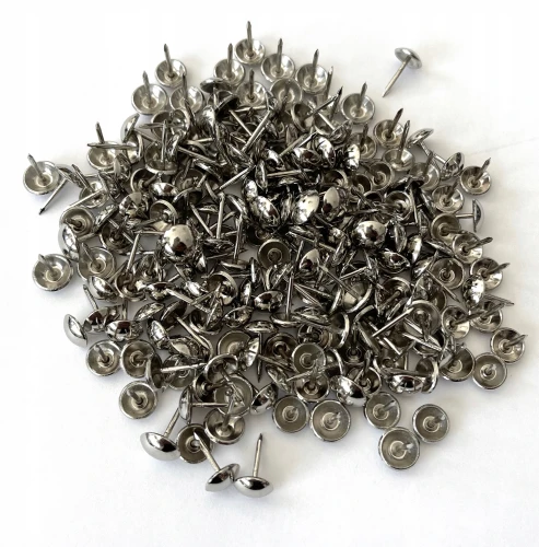 Pinezki tapicerskie srebrne 120 szt