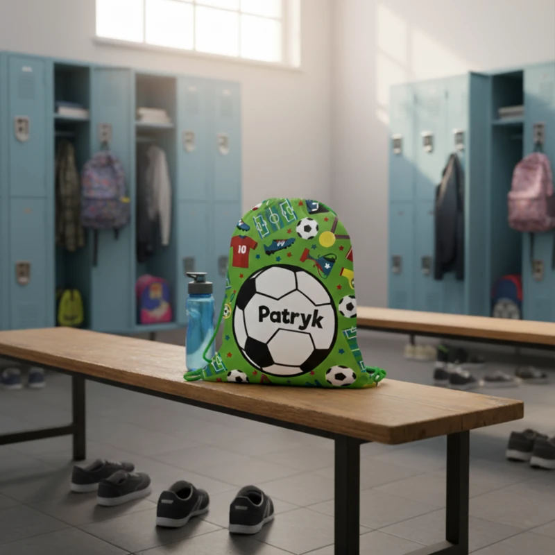 Worek z imieniem do przedszkola szkoły Gamer