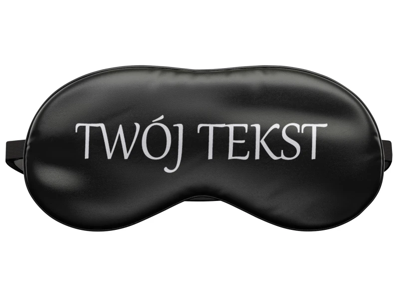 Opaska na oczy do spania Twój tekst