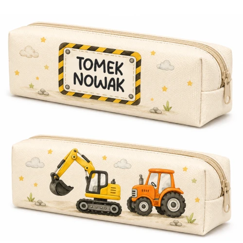 Piórnik tuba do przedszkola Koparka