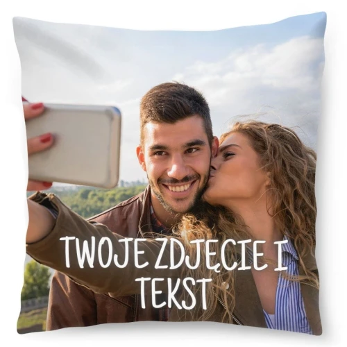 TEST FOTO PODUSZKA ze Zdjęciem | 45x45 Twoje Zdjęcie i Tekst (1)
