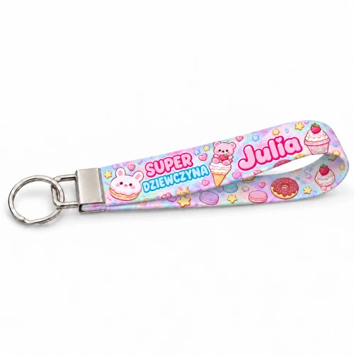 Brelok do kluczy z imieniem | smycz SWEET
