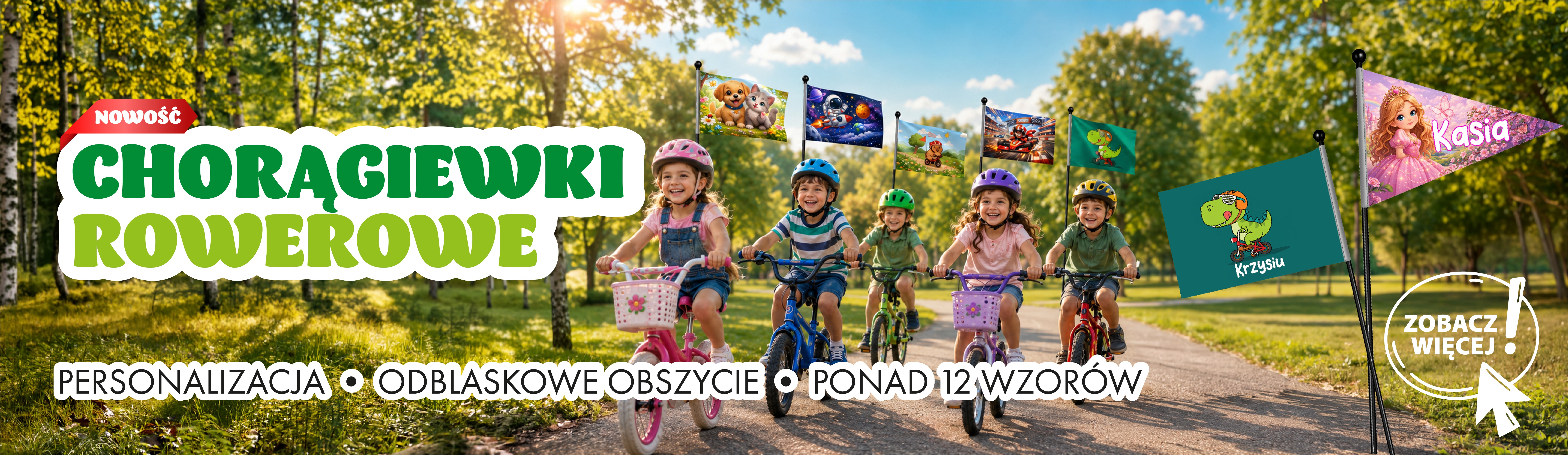 chorągiewki rowerowe ferocity.pl