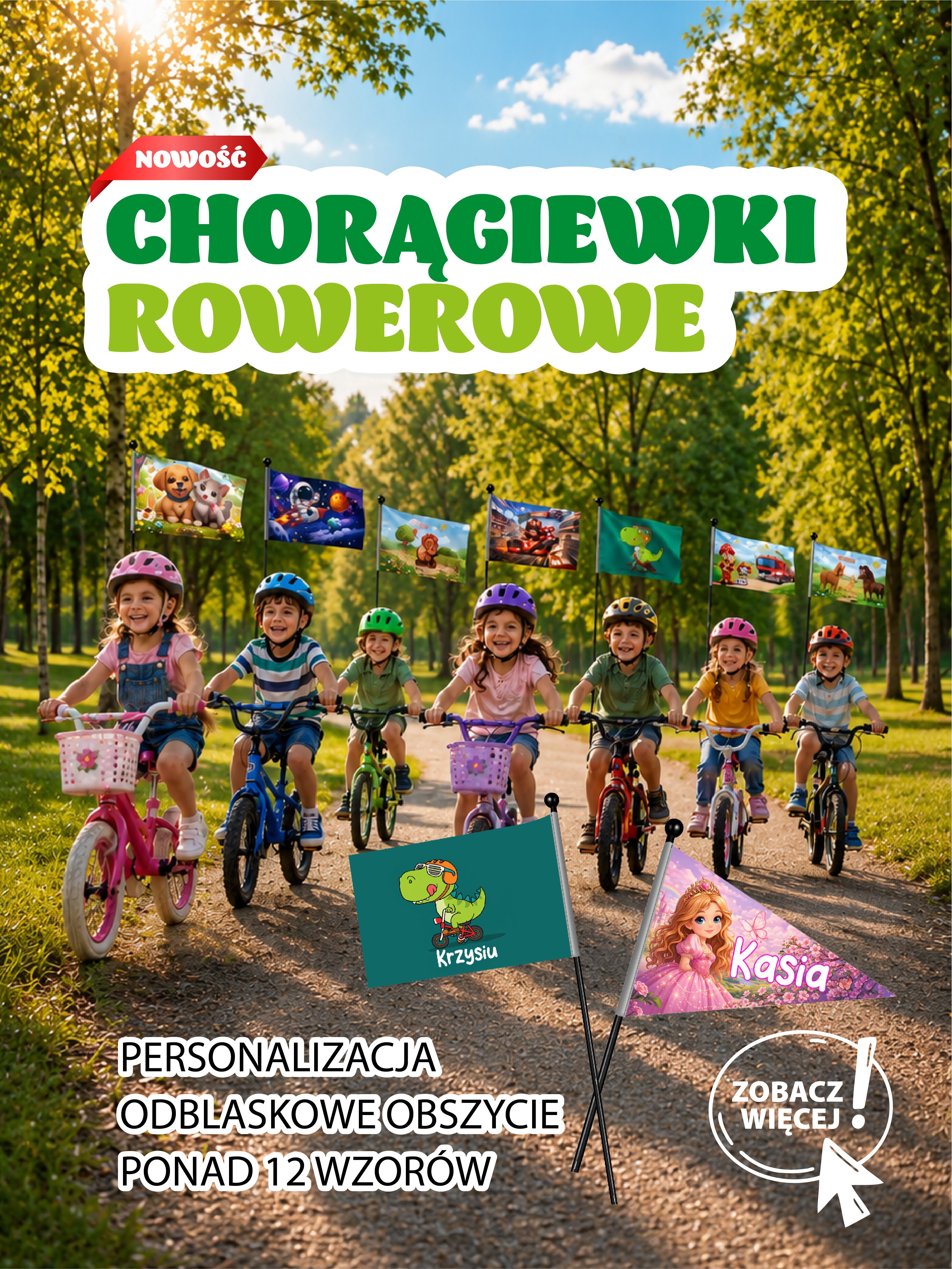 chorągiewki rowerowe ferocity.pl